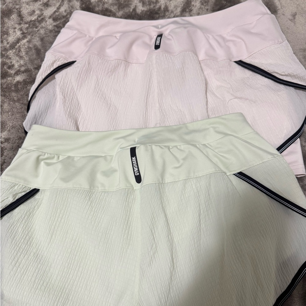 2 Gymshark Light Green Activewear Shorts